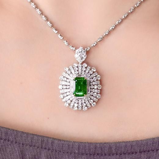 3.60ct 祖母绿戒指吊坠 商品图7