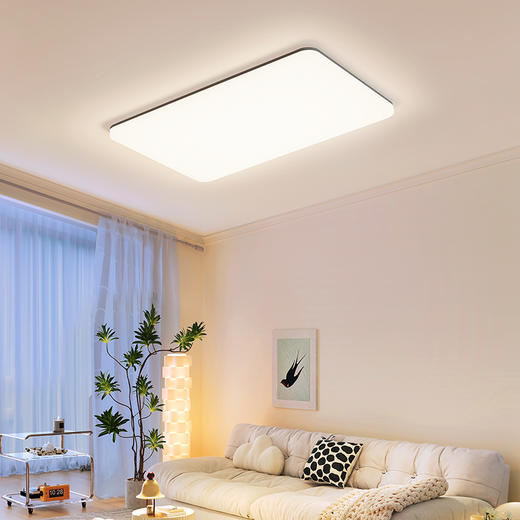 欧普（OPPLE）吸顶灯led全光谱护眼客厅卧室书房餐厅灯具饰现代简约凝月 商品图3