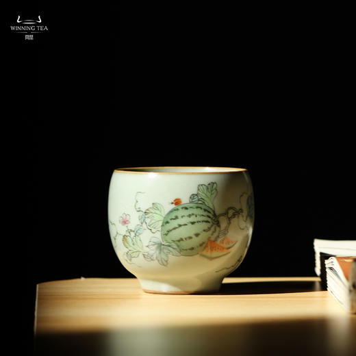 问鼎汝窑玉钟杯（西瓜）（缺货） 商品图0