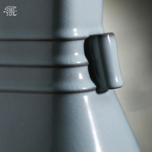 问鼎官窑庚子宋青方口弦纹瓶（缺货） 商品图1