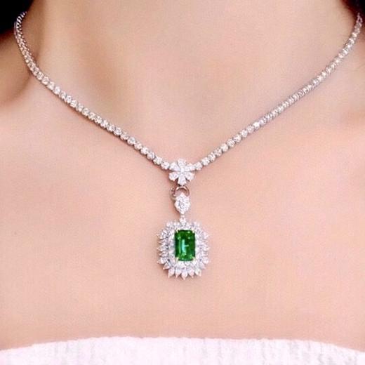 3.80ct 祖母绿戒指吊坠 商品图7