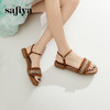 Safiya/索菲娅2024夏波西米亚风复古外穿平底休闲一字带凉鞋 SF42115022 商品缩略图7