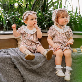 【宝宝服饰】嫚熙天鹅舞曲婴儿连体衣丝麻弹力棉夏天新初生儿宝宝衣服薄款夏季