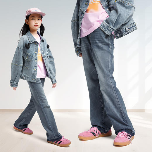 女童全腰牛仔单裤秋季新款安奈儿童装EG436516 商品图1