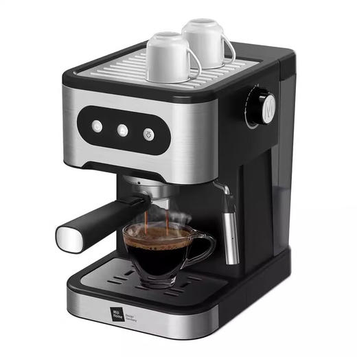 【小家电】米技生活咖啡机CM-L1506家用压力式咖啡机意式咖啡打奶泡不锈钢色 HF 商品图2