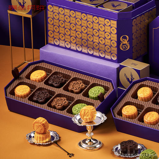 【雅韵中秋】锦华815尊享装1.36kg月饼礼盒 商品图3