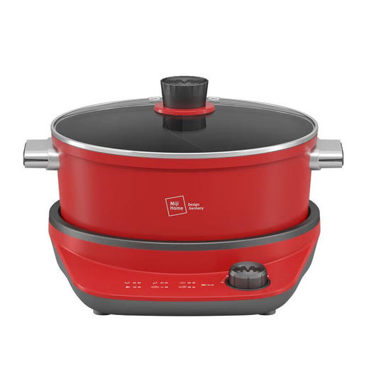 【小家电】米技（MIJI）米技（Miji Home）米技生活多功能锅家用鸳鸯电火锅 EMP-L6011 红色 HF 商品图2