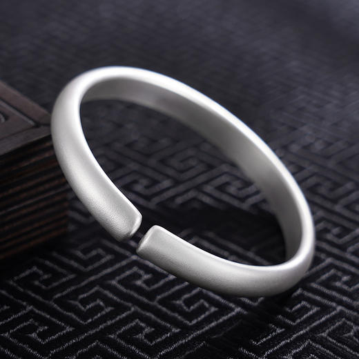 【花影轻摇】子佩集S999银手工手镯原创设计【55061215】2407 商品图2