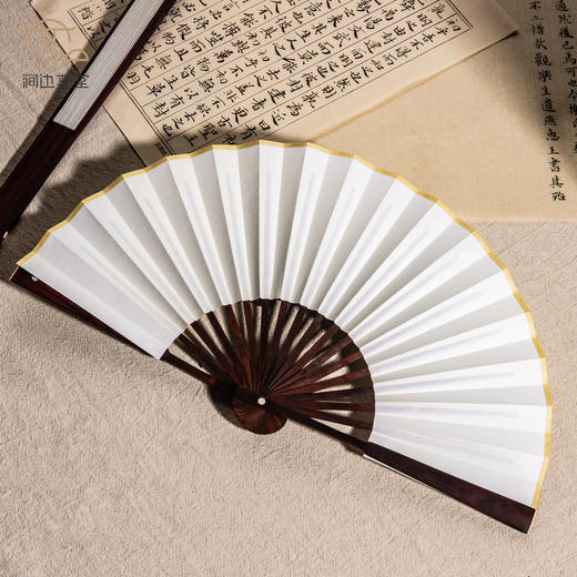 清代紫檀老料制苏工折扇 商品图10