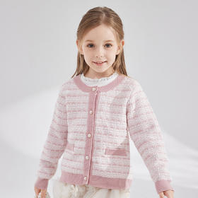 笛莎Deesha 2024年秋季新款香风针织开衫