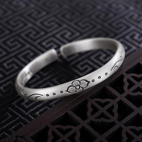 【花径通幽】子佩集S999银手工手镯原创设计【55061205】2407