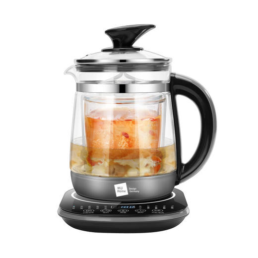 【小家电】米技生活 （Miji Home）养生壶智能煮茶壶家用1.5L恒温玻璃电热水壶触控面板 HP-05 HF 商品图1