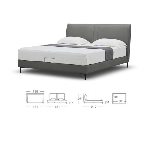 顾家家居整装 现代简约 布艺软床 KZ.B5026-似流年 商品图5