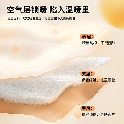 贝贝怡婴幼连体衣2024秋冬夹棉保暖外穿新生儿哈衣ZB4DL040 商品图8