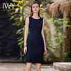 IWY/藏青色无袖连衣裙配西装裙子修身高级通勤Q736 商品缩略图0