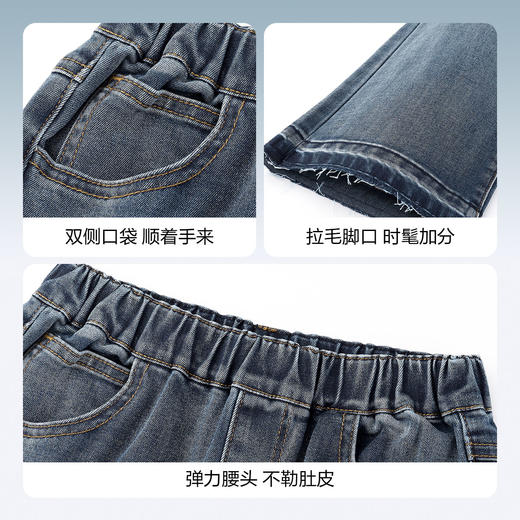 女童全腰牛仔单裤秋季新款安奈儿童装EG436516 商品图4