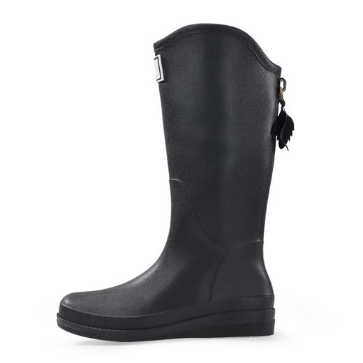 雨靴动态防水靴子PVC材质黑色四季款高帮 商品图6