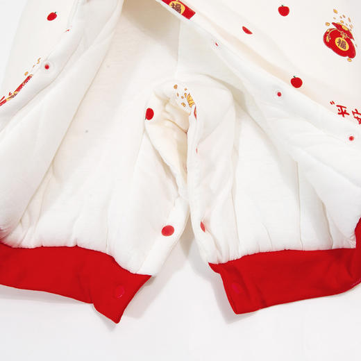 贝贝怡婴儿棉服秋冬季男女宝宝连体衣拜年服夹棉新生儿棉衣新年装ZB4DL042 商品图6