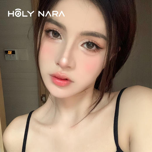【日抛】Holy Nara  水云端 蓝/棕 直径：14.0mm  含水量43%（日抛10片/盒 不同度数请拍两盒） 商品图0