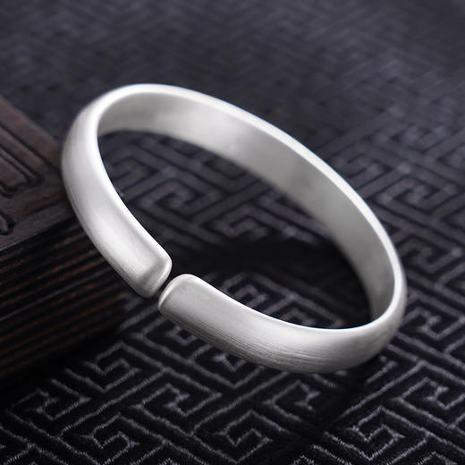 【花舞霓裳】子佩集S999银手工手镯原创设计【55061220】2407 商品图4