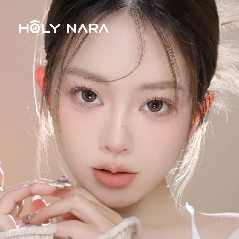 【月抛】Holy Nara 遇见棕/灰 直径：14.2mm 含水42%（月抛1片/盒 不同度数请拍两盒）