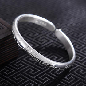 【花晨曦语】子佩集S999银手工手镯原创设计【55061207】2407