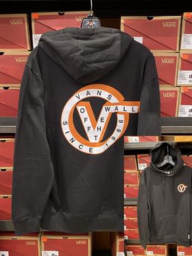 VANS 男士秋季新款连帽背后印花棉质舒适休闲长袖卫衣