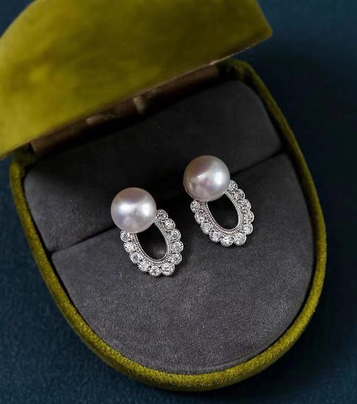 7DAYS蕾丝花边珍珠耳钉耳饰 商品图0