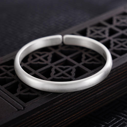 【治愈之花】子佩集S999银手工手镯原创设计【55061121】2407 商品图4