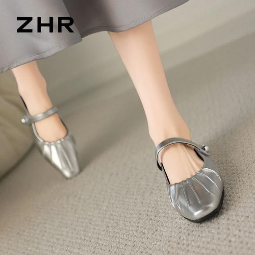 ZHR超仙包头半拖鞋女2024夏季新款懒人一脚蹬凉拖鞋玛丽珍单鞋 商品图8