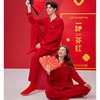 【品牌优选】芬腾情侣睡衣春秋季长袖套装女红色本命年结婚宽松休闲男士家居服 商品缩略图0
