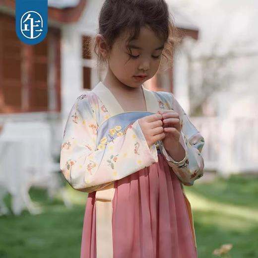 年衣儿童汉服女童古装襦裙秋新款唐装女宝礼服连衣裙双鱼谣唐制复刻襦裙 商品图3