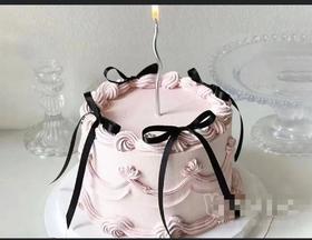 简约粉色女神款-生日蛋糕