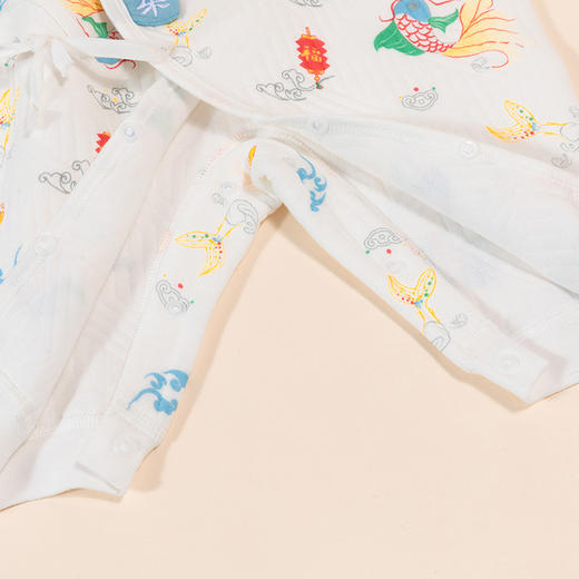 贝贝怡2024新款秋季婴幼连体衣柔顺舒适纯棉新生儿哈衣ZB4DL039 商品图6