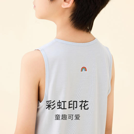 金三塔儿童100%桑蚕丝舒适可爱纯色内搭小背心如没穿一样自由 BBY019 商品图3