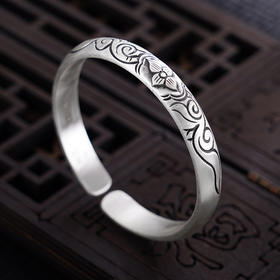 【花缘醉梦】子佩集S999银手工手镯原创设计【55061216】2407