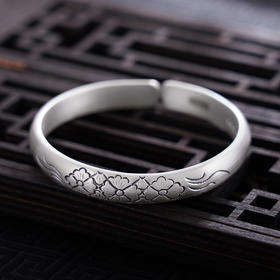 【花舞霓裳】子佩集S999银手工手镯原创设计【55061220】2407