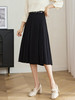 【专属特价】熙世界赫本风职场a字半身裙春秋2025新款百搭简约纯色百褶裙子 商品缩略图6