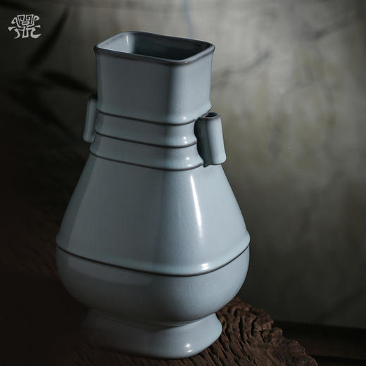 问鼎官窑庚子宋青方口弦纹瓶（缺货） 商品图2