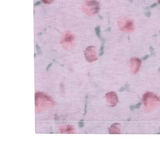 T1596时尚扎染模糊花朵男女同款上衣百搭高能感短袖潮流T恤 商品图5