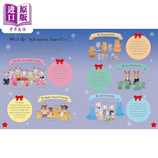 【中商原版】森贝儿家族圣诞贴纸装扮 小鼻噶小鼻嘠 Sylvanian Families Sticker Dress-Up Christmas Book英文原版儿童卡通动画 精装 商品图1
