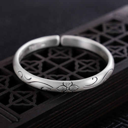 【花海潮生】子佩集S999银手工手镯原创设计【55061204】2407 商品图3