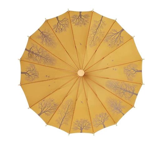 复古木柄伞国风实木柄长柄雨伞直杆加固16骨手动 商品图3