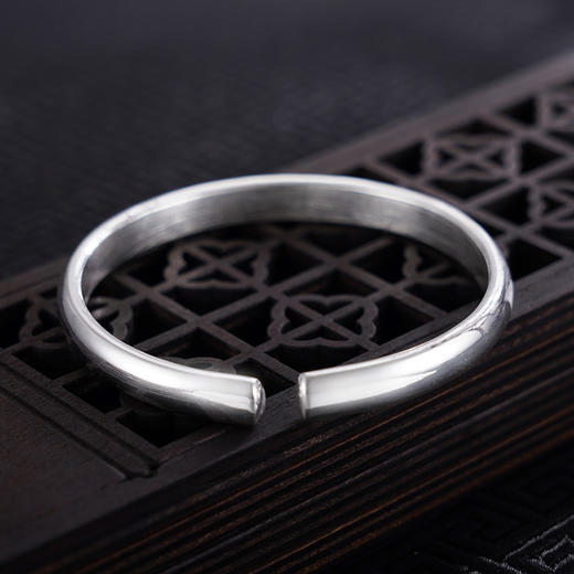 【花挽清风】子佩集S999银手工手镯原创设计【55061118】2407 商品图3