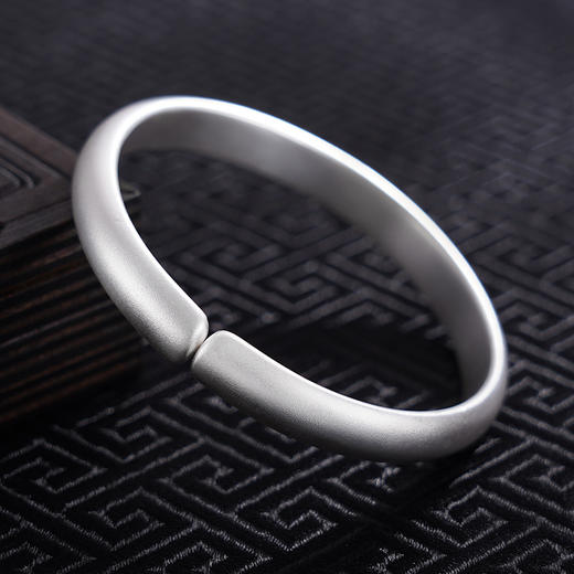 【幸福花影】子佩集S999银手工手镯原创设计【55061211】2407 商品图3