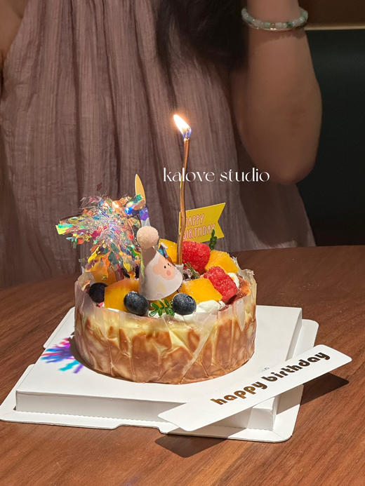 巴斯克芝士生日蛋糕（冬天草莓装饰 夏天树莓装饰 商品图1
