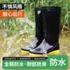 雨靴高帮防水耐磨PVC高帮黑色四季款 商品缩略图3