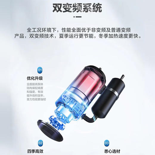 海尔（Haier）商用空气能热水器500升速热小3匹空气源热泵宾馆饭店工厂别墅中央热水器一级变频KF170/500-AFE7U1 商品图3