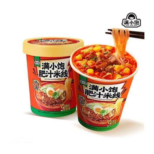 满小饱 肥汁米线 桶装 112g/桶 商品图0