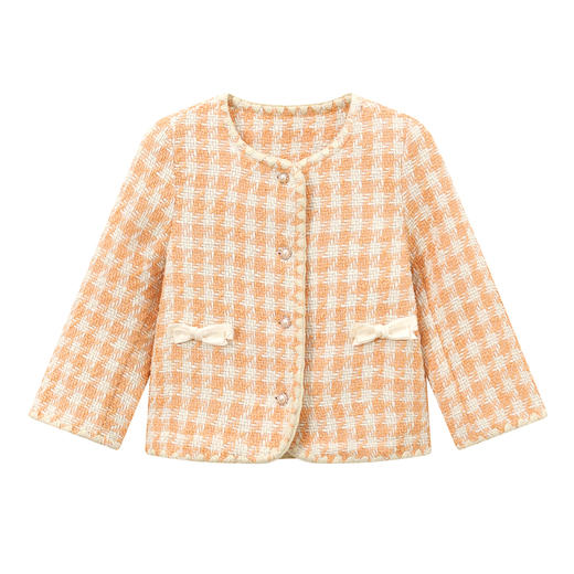 笛莎Deesha 童装女童外套2024秋季新款基础版型香风外套 商品图4